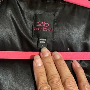 bebe jacket with hoodie
